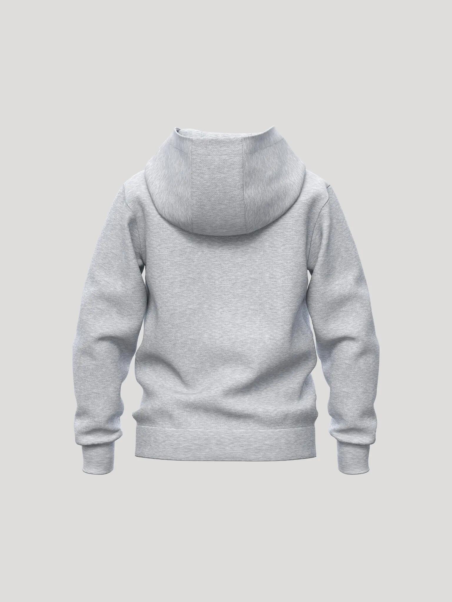 bjorn_borg BORG ESSENTIAL 1 HOODIE Junior en polyester recyclé – LIGHT GREY 2/4