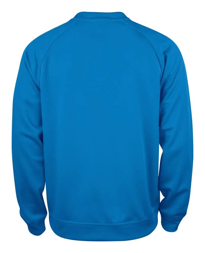 clique Basic Active Roundneck sweatshirt 100% poliéster – royal blue 2/4