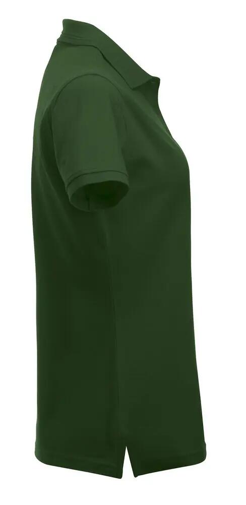 clique Polo Manhattan Women bottle green — gola jacquard com riscas 4/4