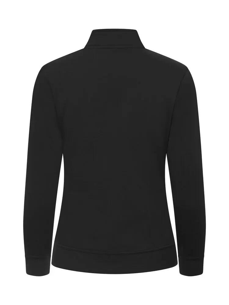 clique Basic Cardigan Women – cardigan tipo sweat preto com fecho tonal 3/4