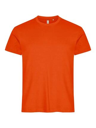 clique Basic-T Herren-T-Shirt schlanke Passform – blood orange