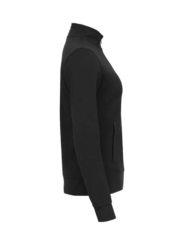 clique Basic Cardigan Women – cardigan tipo sweat preto com fecho tonal 2/4