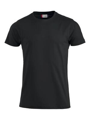 Clique premium-t heren t-shirt ronde hals zwart katoen