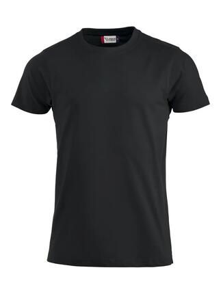 clique Premium-T T-shirt homme col rond, 100% coton (noir)