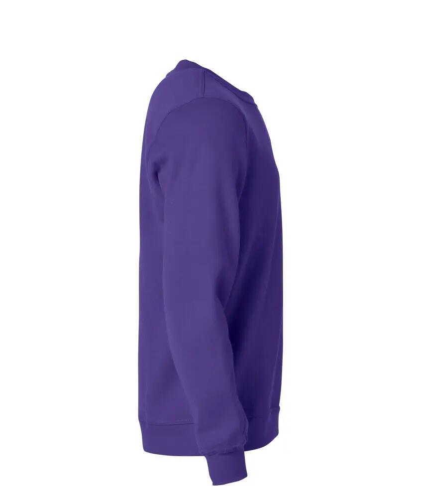 clique Basic Roundneck — sweatshirt unissexo gola redonda, tecido anti-bolinhas 4/4