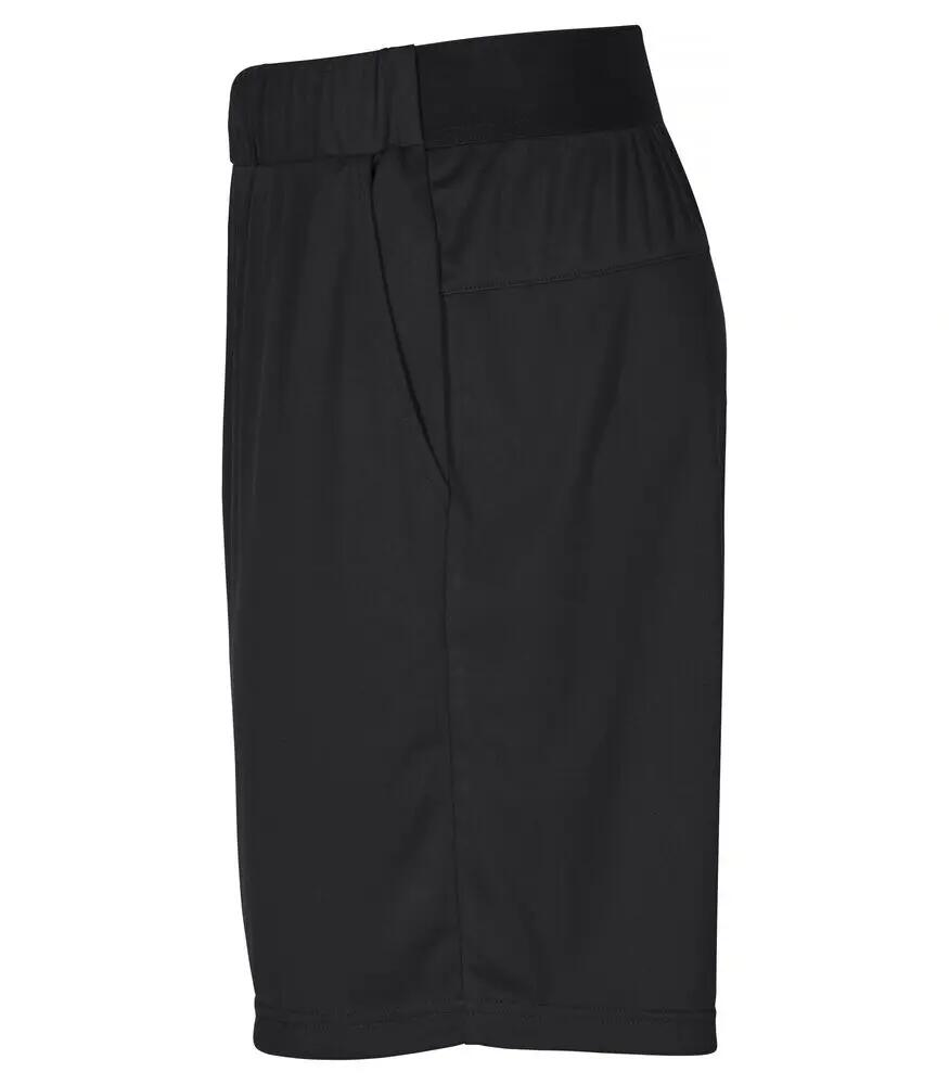 clique Basic Active Shorts – 100% polyester spun dyed, Nero 3/4