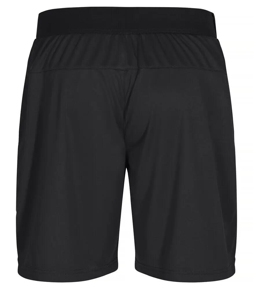 clique Basic Active Shorts – 100% polyester spun dyed, Nero 2/4
