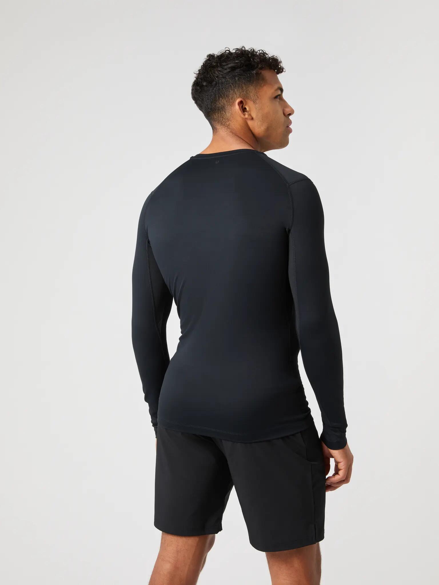 bjorn_borg BORG SOFT COMPRESSION LS T-SHIRT - BLACK BEAUTY 2/5