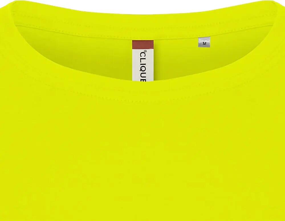 clique Basic-T Women T-shirt ajustada 100% algodão - visibility green 5/5