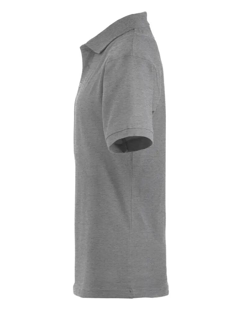 clique Polo Lincoln uomo in cotone pettinato - grigio mélange 3/4