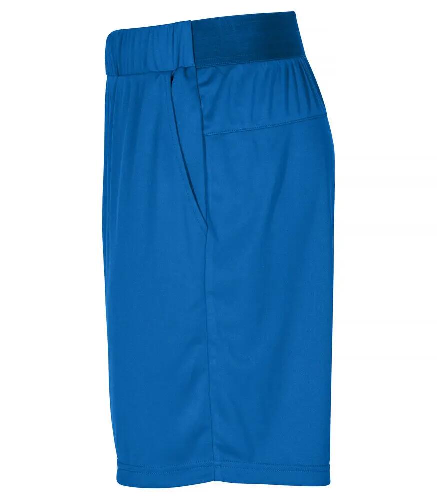 clique Basic Active Shorts in polyester spun dyed – Royalblue 3/4