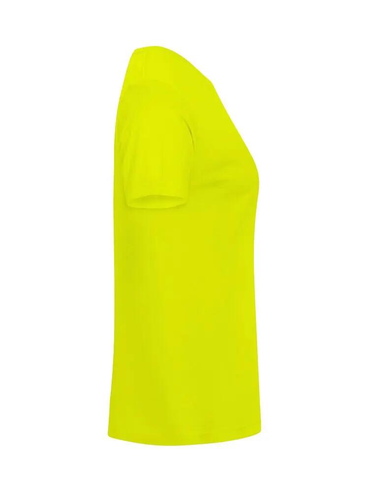 clique Basic-T Women T-shirt ajustada 100% algodão - visibility green 3/5
