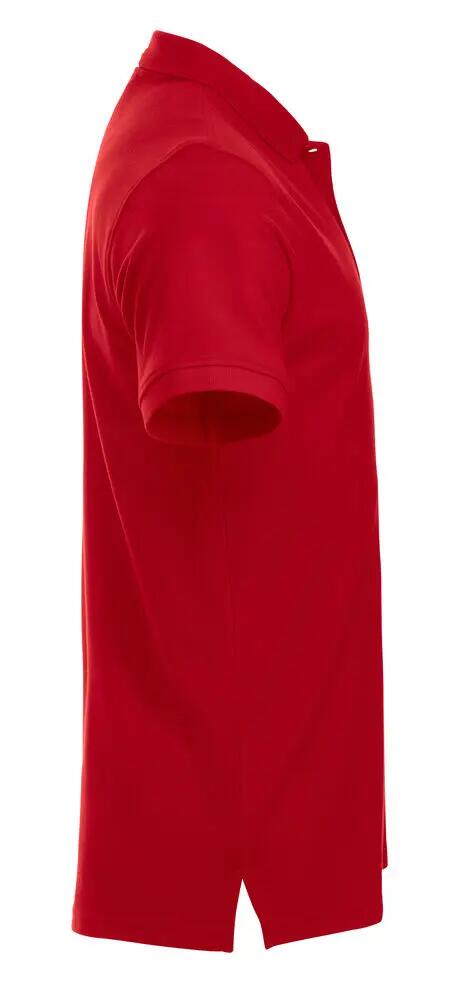 clique Polo Manhattan rosso con righe jacquard 4/4