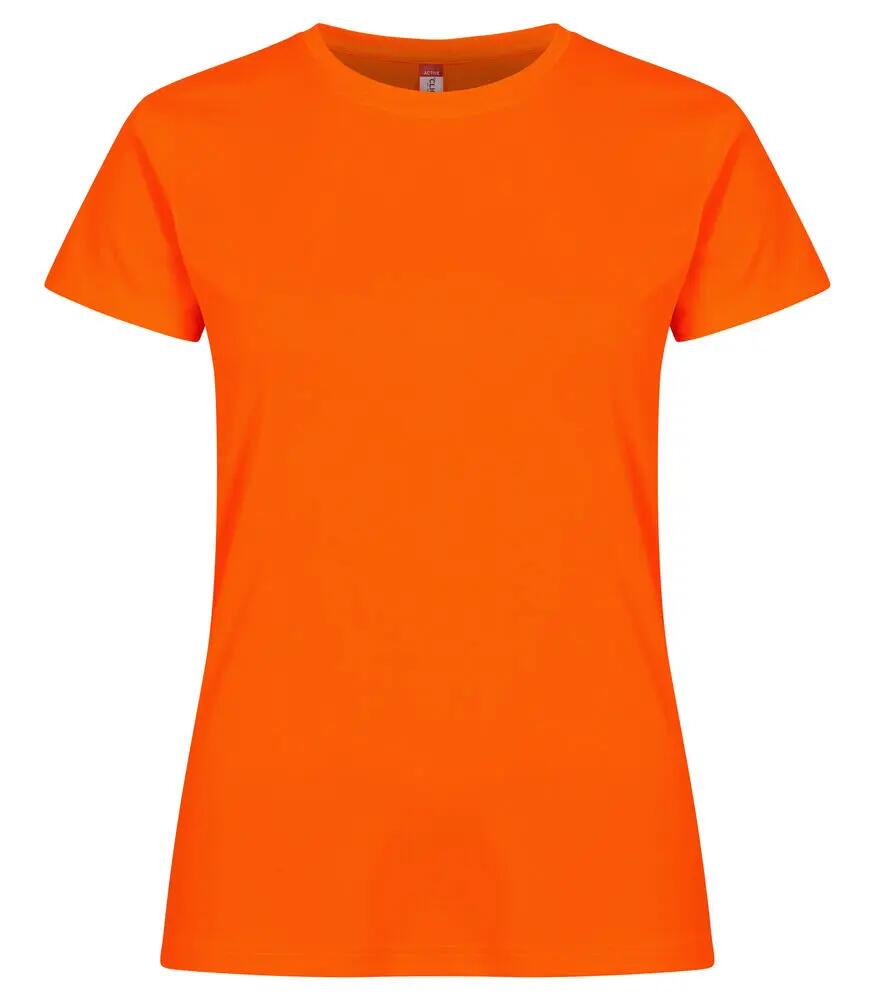 clique Basic Active-T Women T-shirt 100% poliestere - Visibility Orange 1/4