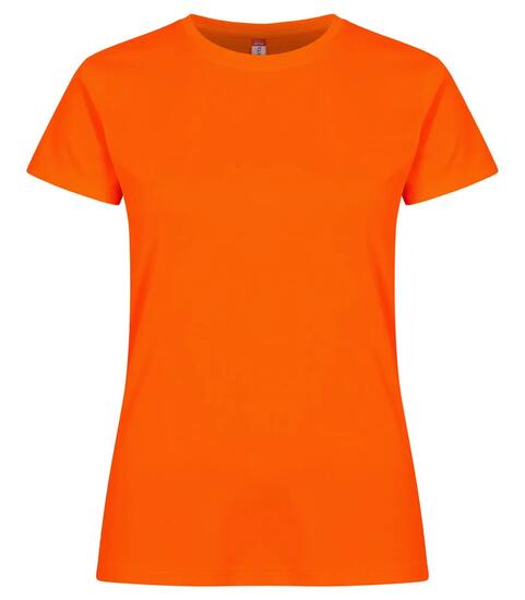 clique Basic Active-T Women T-shirt 100% poliestere - Visibility Orange