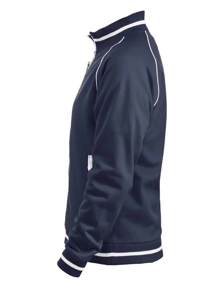clique Craig chaqueta unisex tejido estructurado – interior cepillado, azul 4/4