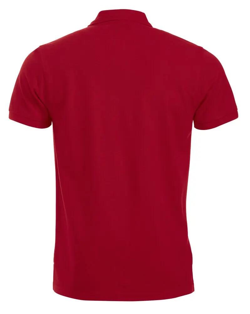 clique Polo Manhattan rosso con righe jacquard 2/4