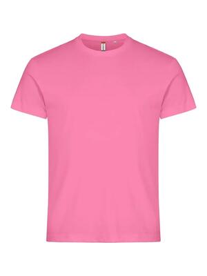 Clique basic-t heren t-shirt aansluitend katoen – bright pink
