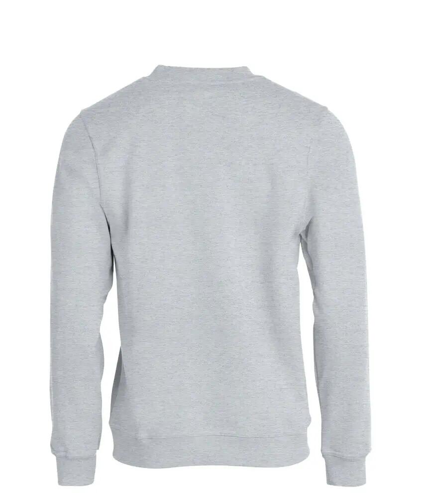 clique Basic Roundneck sweatshirt unissexo em tecido estabilizado 4/4