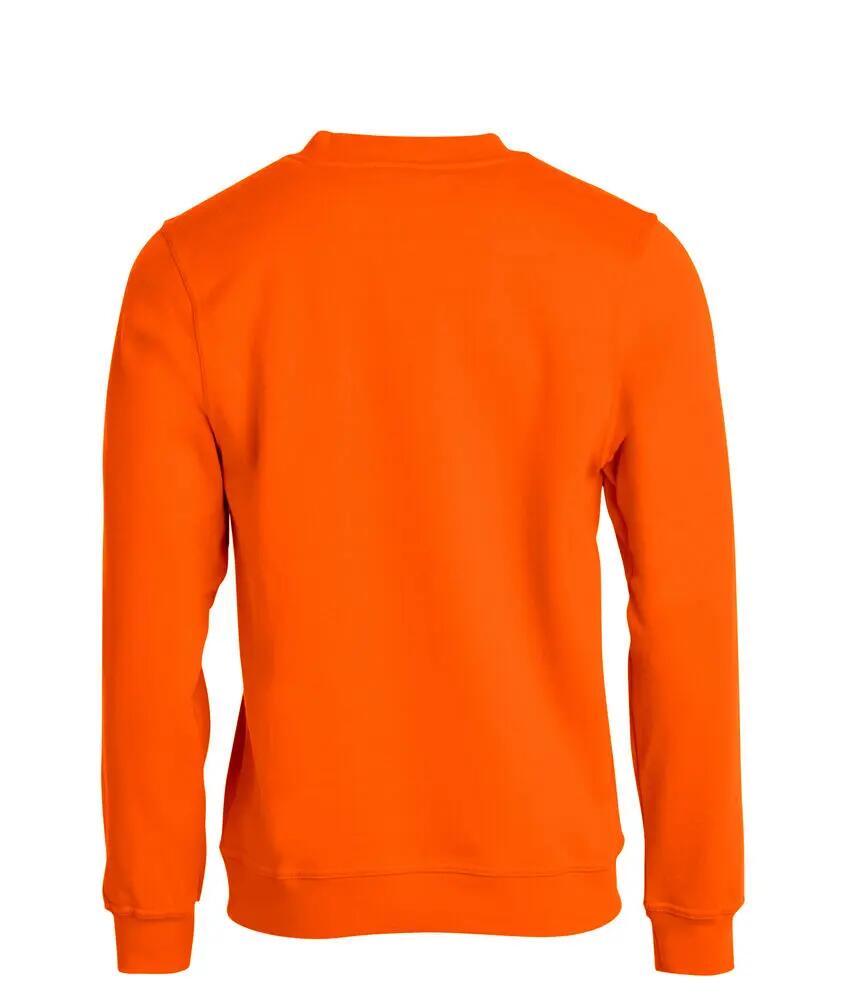 clique Basic Roundneck sweat unisexo laranja visibility 2/4