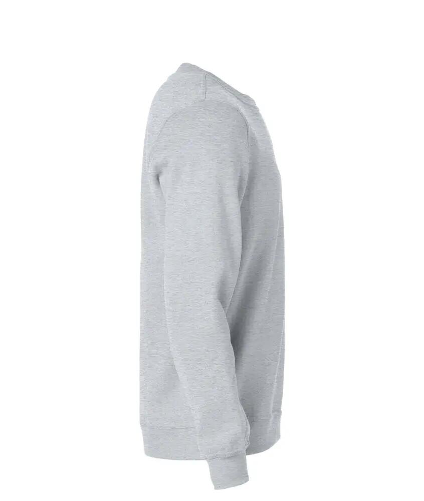 clique Basic Roundneck sweatshirt unissexo em tecido estabilizado 3/4
