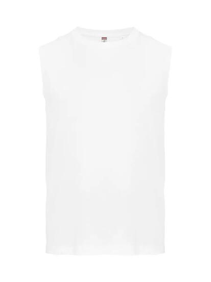 clique Sleeveless Mouwloos T-shirt 100% katoen wit