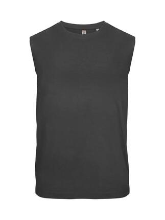 clique Sleeveless mouwloos shirt metalgrijs 100% katoen