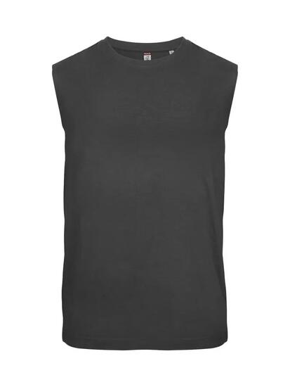 clique Sleeveless mouwloos shirt metalgrijs 100% katoen
