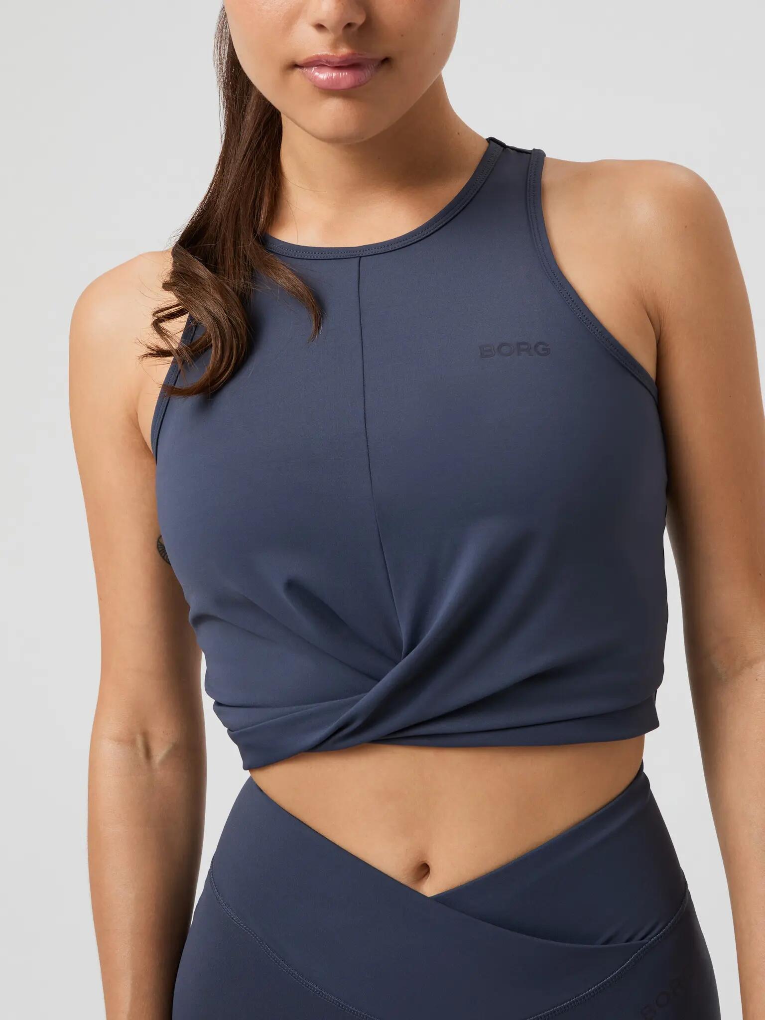 bjorn_borg STUDIO CROSS TANK TOP - ODYSSEY GRAY 4/4
