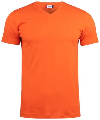 Clique basic-t v-neck t-shirt v-hals aangesloten pasvorm