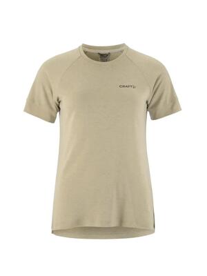 Craft wool ss tee w t-shirt van gerecycled polyester en wol