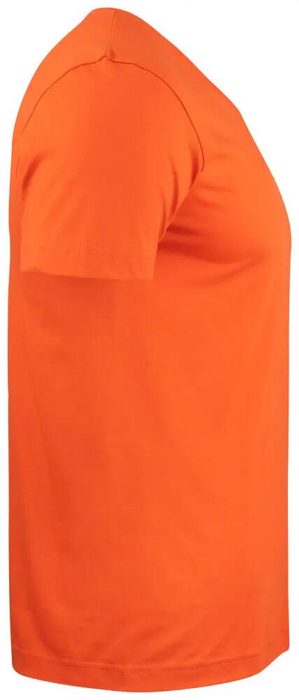 clique Basic-T V-neck T-shirt com decote em V, corte mais justo 4/4