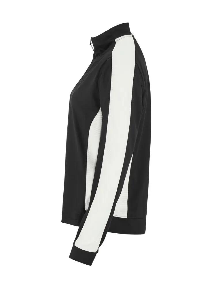 craft Evolve 2.0 Contrast Half Zip W – Midlayer elasticizzato Nero/Bianco 3/4
