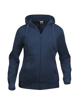 clique Basic Hoody Full Zip Women – Felpa con cappuccio blu scuro
