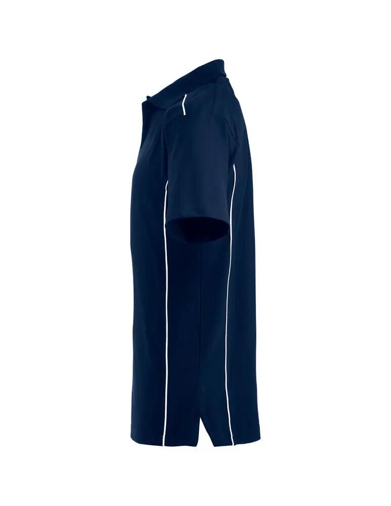 clique Polo New Conway en coton 100% - bleu marine foncé, détails contrastés 3/4
