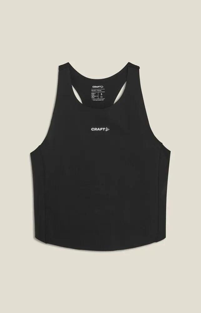 craft Hypervent Cropped Pocket Singlet W – Kurzes Lauftop in Schwarz 2/7