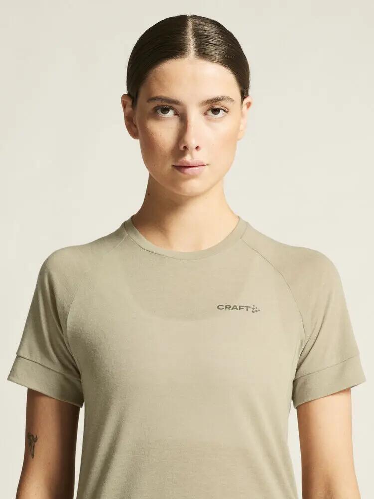 craft Wool SS Tee W maglia corta in poliestere riciclato e lana 7/7