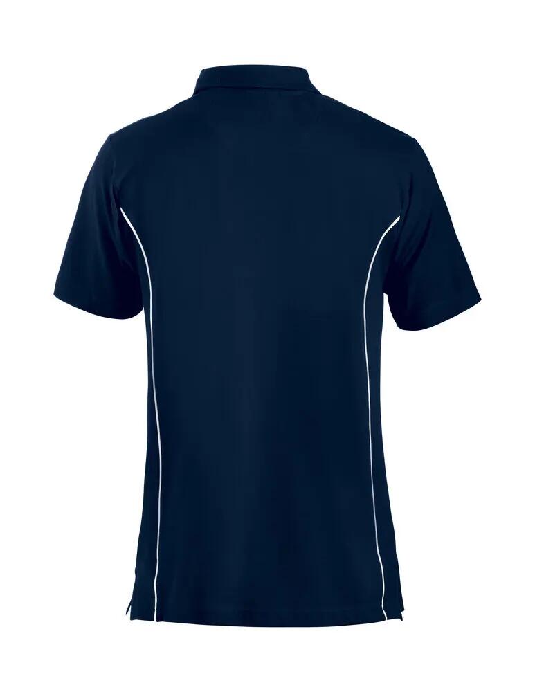clique Polo New Conway en coton 100% - bleu marine foncé, détails contrastés 2/4