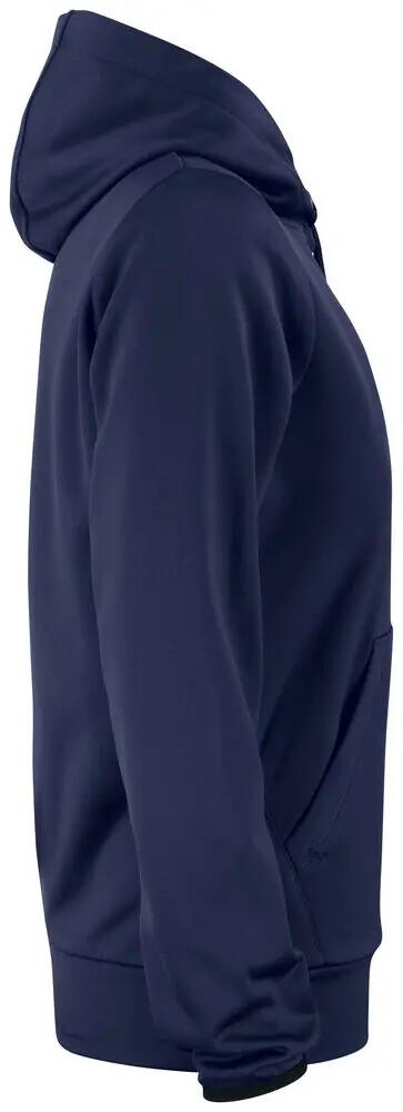 clique sweatshirt com capuz Oakdale 100% poliéster dark navy 3/4