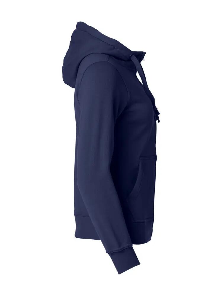clique Basic Hoody Full Zip Women – camisola com capuz e fecho dark navy 4/4