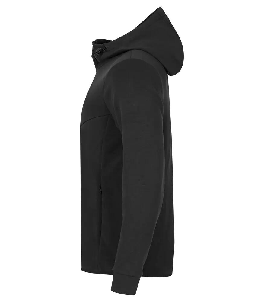 clique Hayden capuchonjack in air-layer stof - Black 3/4