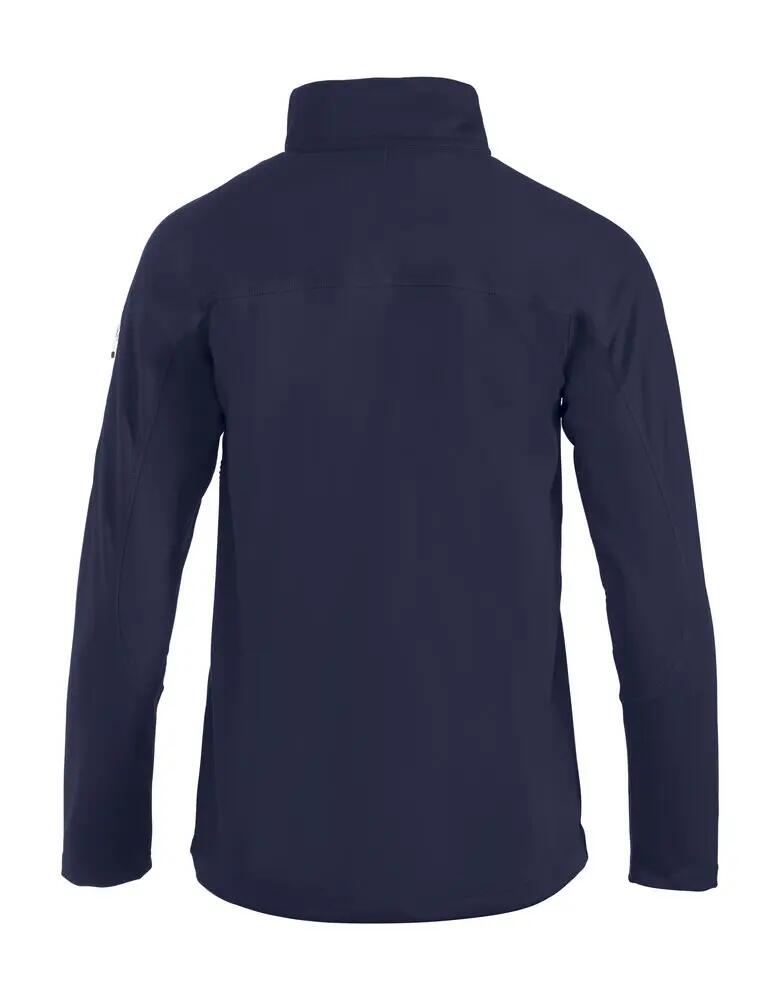 clique Veste zippée unisexe Ducan en polyester brossé — dark navy 2/4