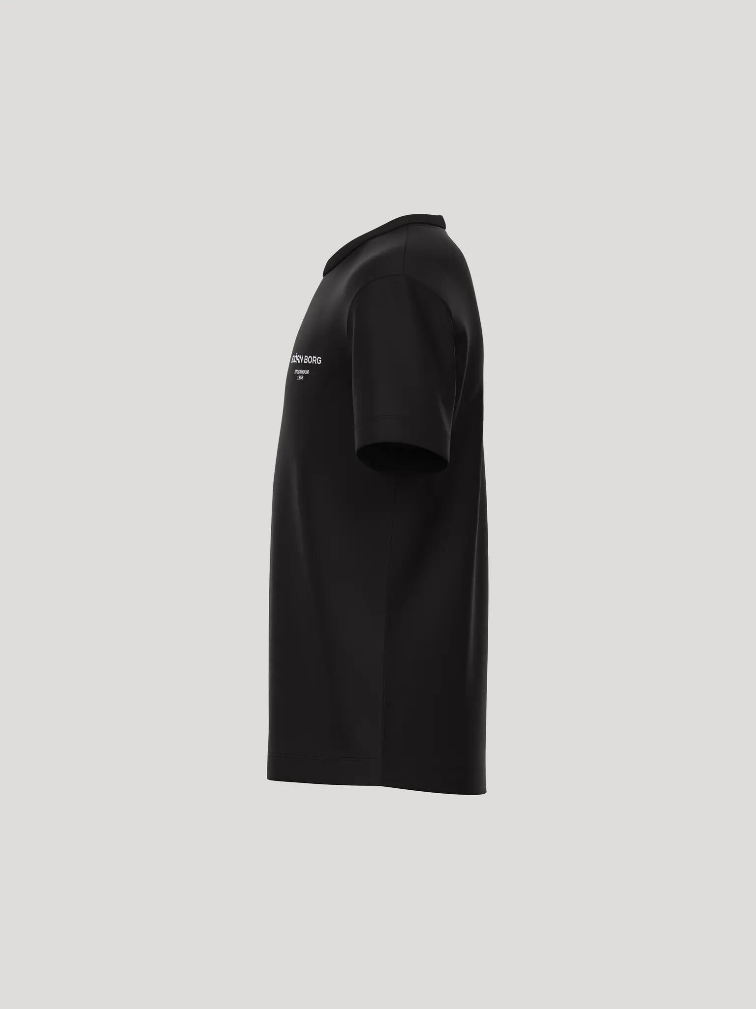 bjorn_borg BORG ESSENTIAL 1 T-SHIRT junior en BLACK BEAUTY 3/4