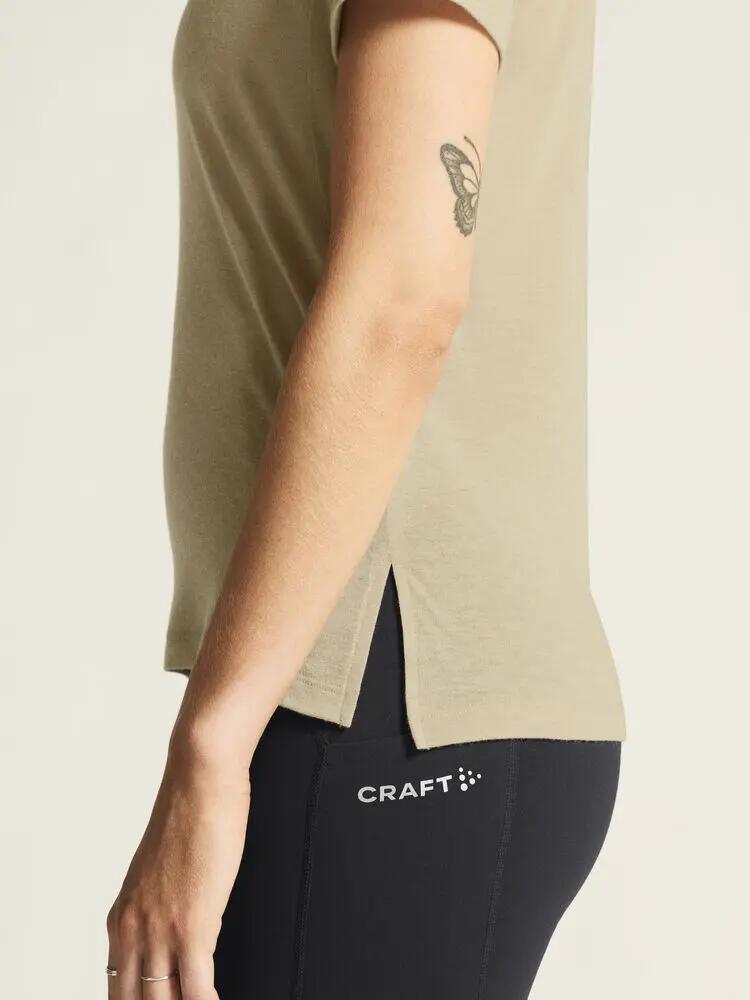 craft Wool SS Tee W maglia corta in poliestere riciclato e lana 3/7