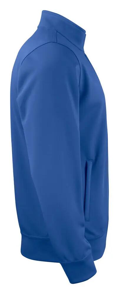 clique Basic Active Cardigan con zip integrale — 100% poliestere, royal blue 4/4