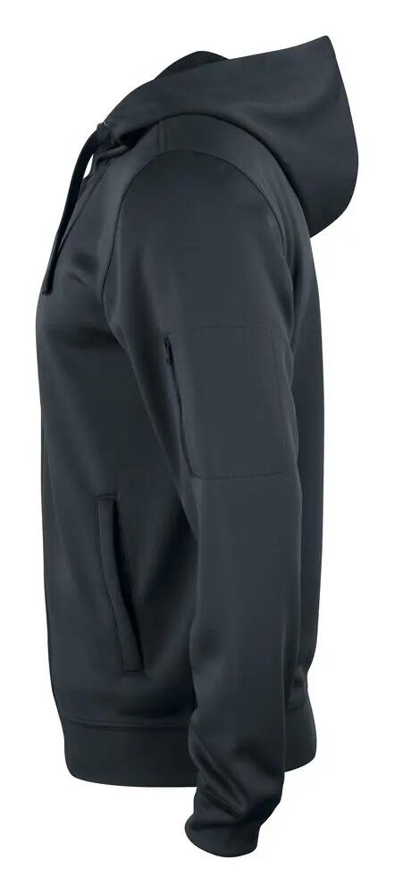 clique Basic Active Hoody Full Zip – sweat à capuche zippé, 100% polyester 3/4