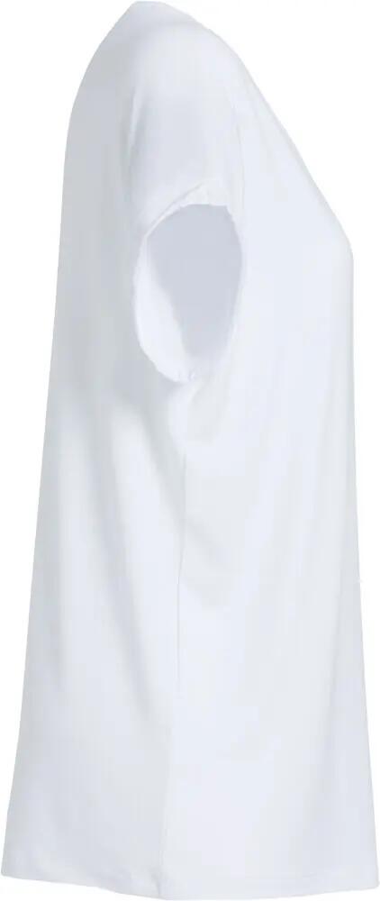 clique Camiseta mujer Katy viscosa suave, blanco, corte holgado 4/4