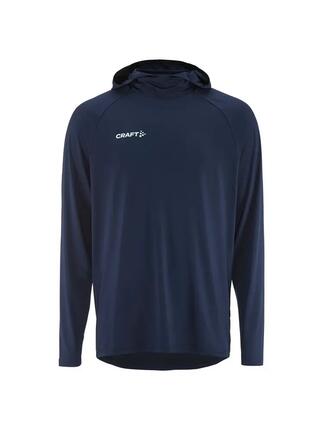 craft Ability Long Sleeve Hood M – Hoodie d'échauffement extensible Navy