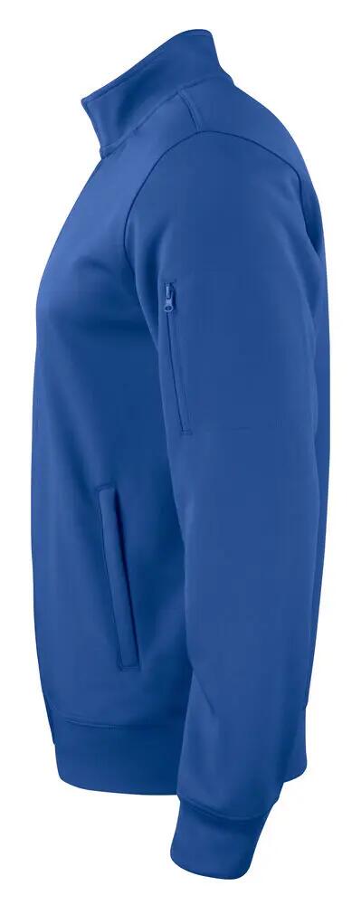 clique Basic Active Cardigan con zip integrale — 100% poliestere, royal blue 3/4