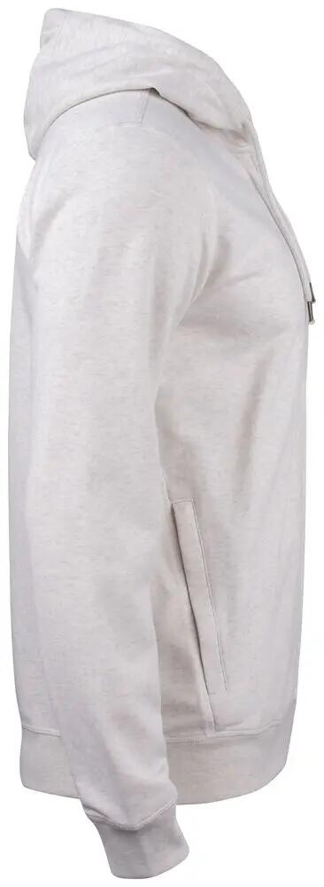 clique Premium OC Hoody Full Zip em algodão orgânico misto 4/4